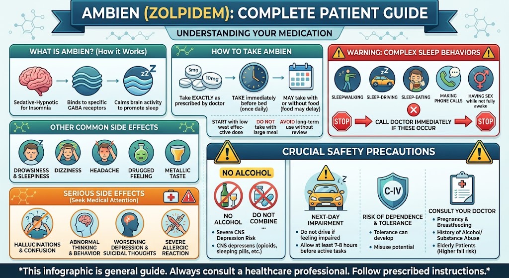 Ambien (Zolpidem): Complete Patient Guide